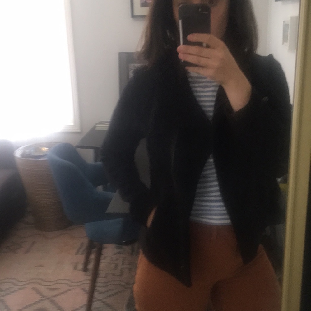 Cotton moto jacket